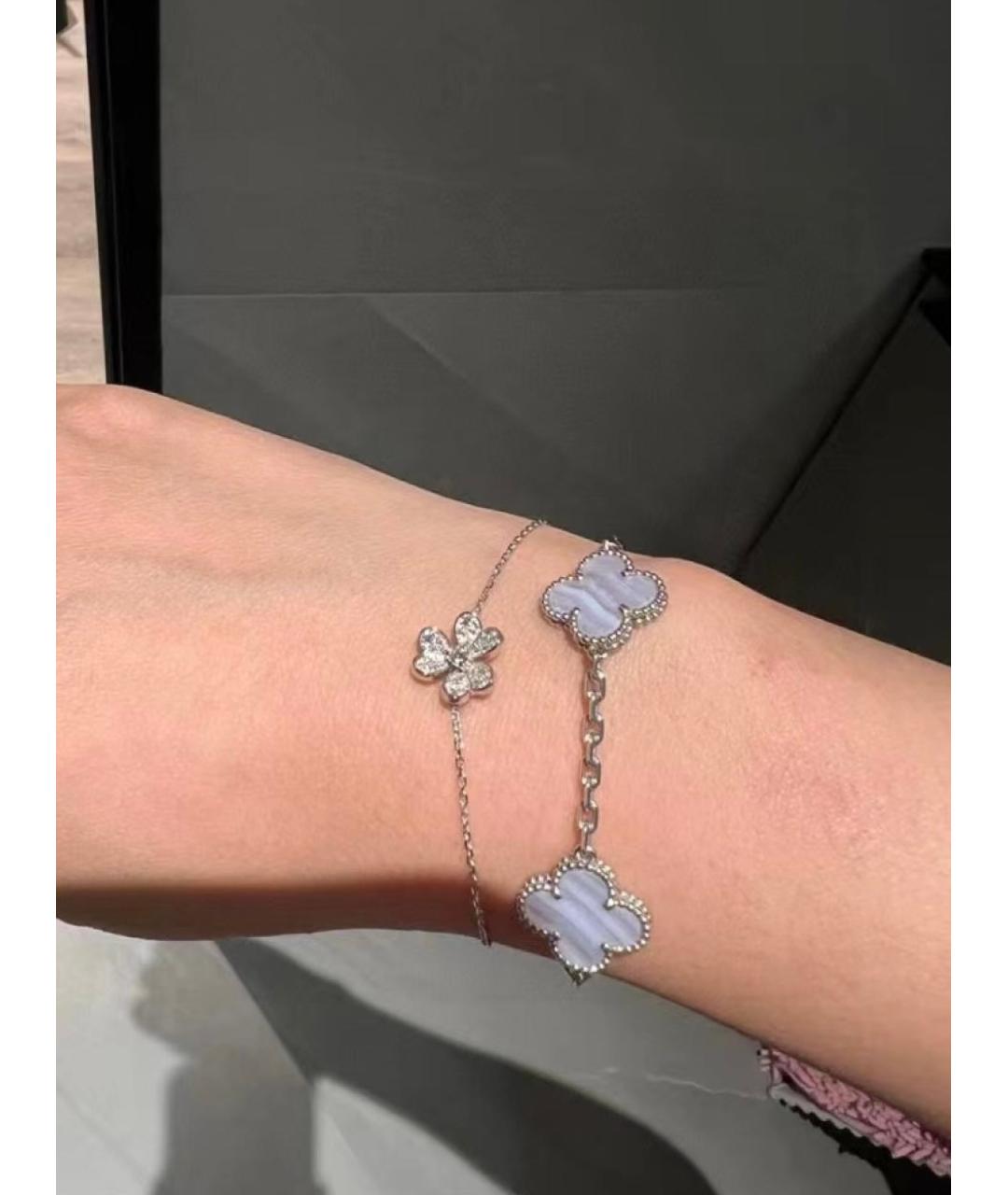 VAN CLEEF & ARPELS Голубой браслет из белого золота, фото 5