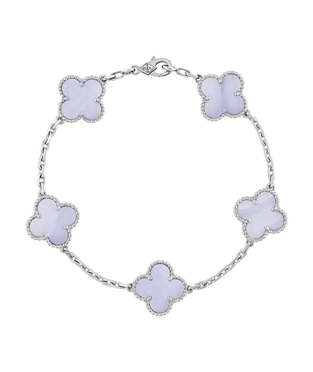 VAN CLEEF & ARPELS Голубой браслет из белого золота, фото 1