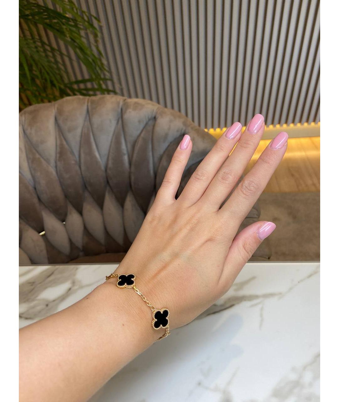 VAN CLEEF & ARPELS Черный браслет из желтого золота, фото 5