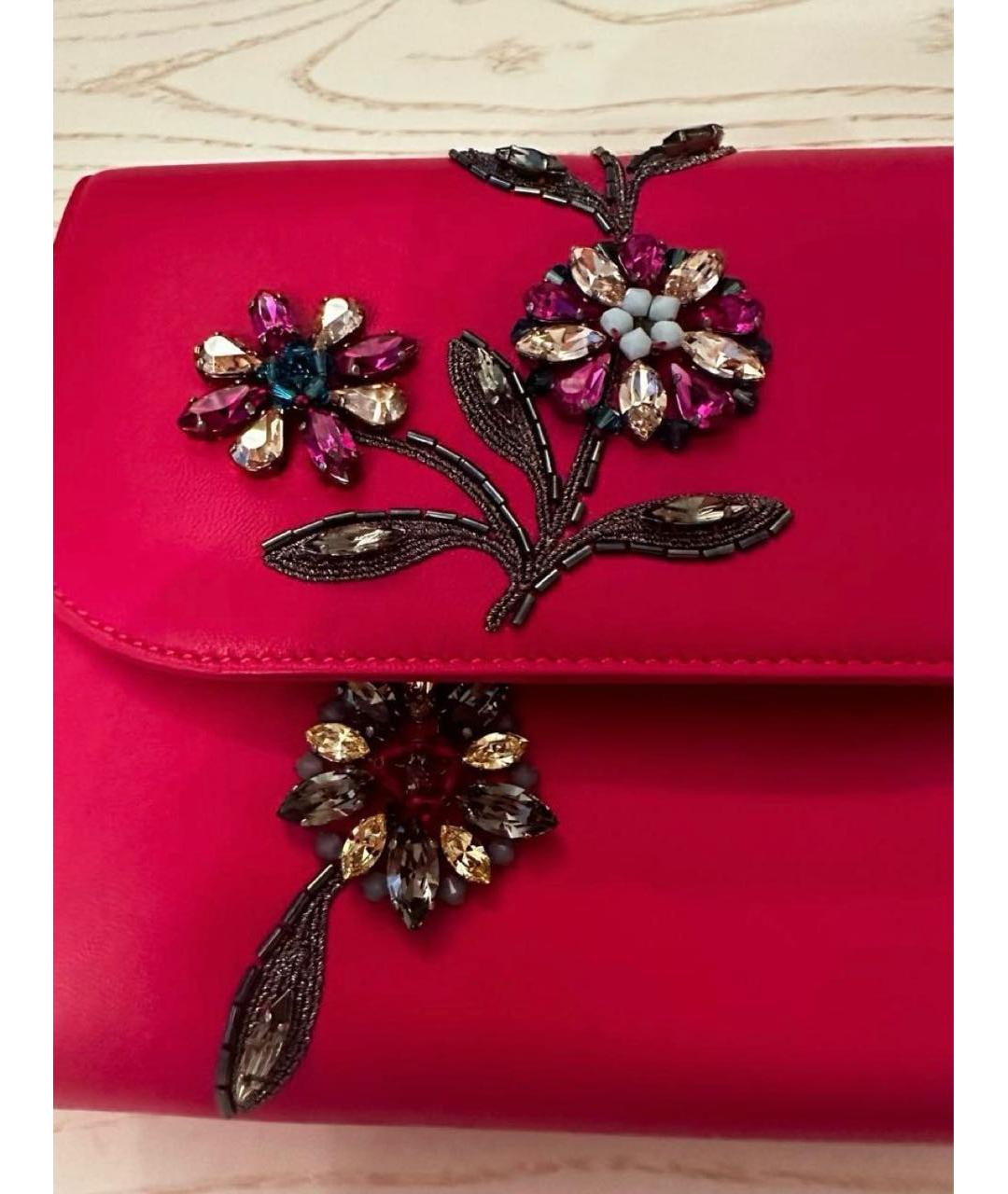 CHRISTIAN DIOR Красная кожаная сумка через плечо, фото 7