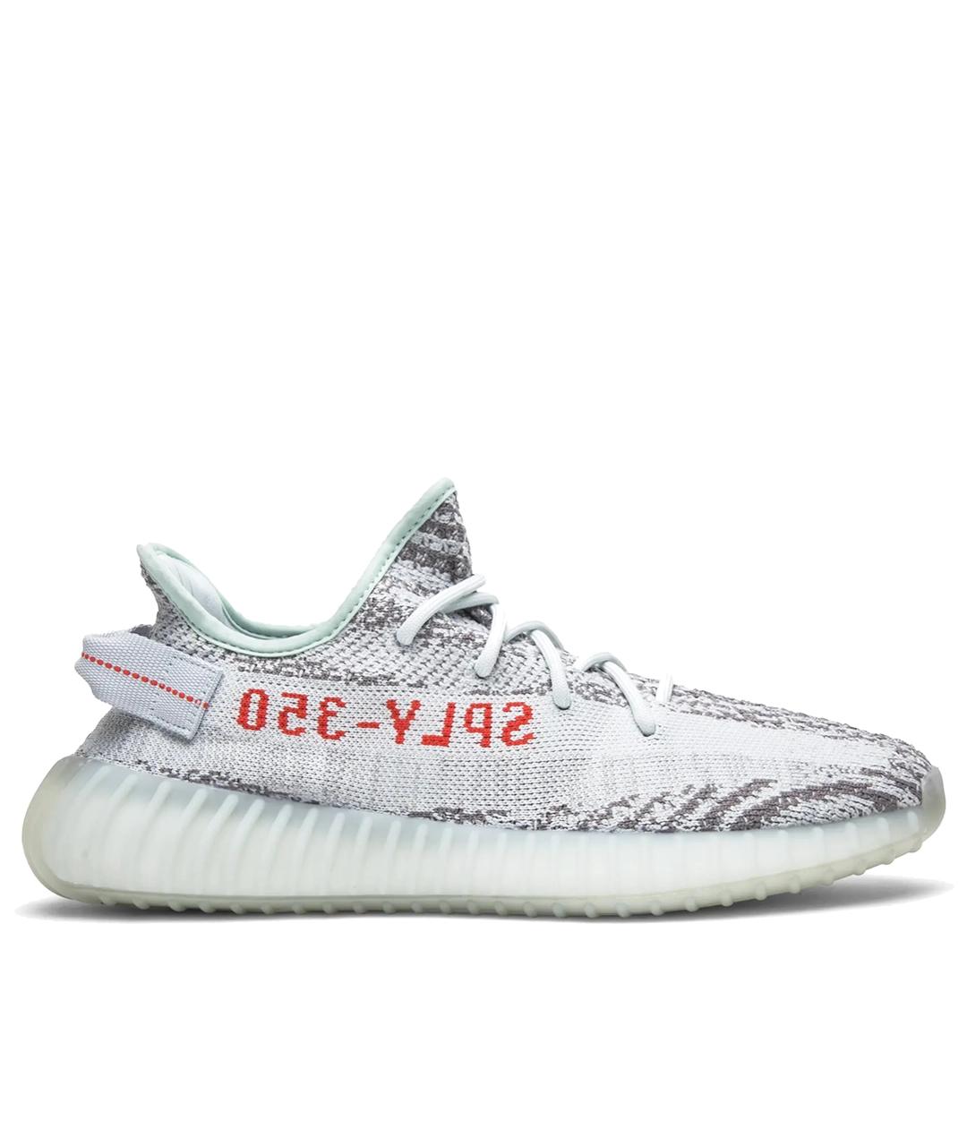 ADIDAS YEEZY Серые текстильные кроссовки, фото 1