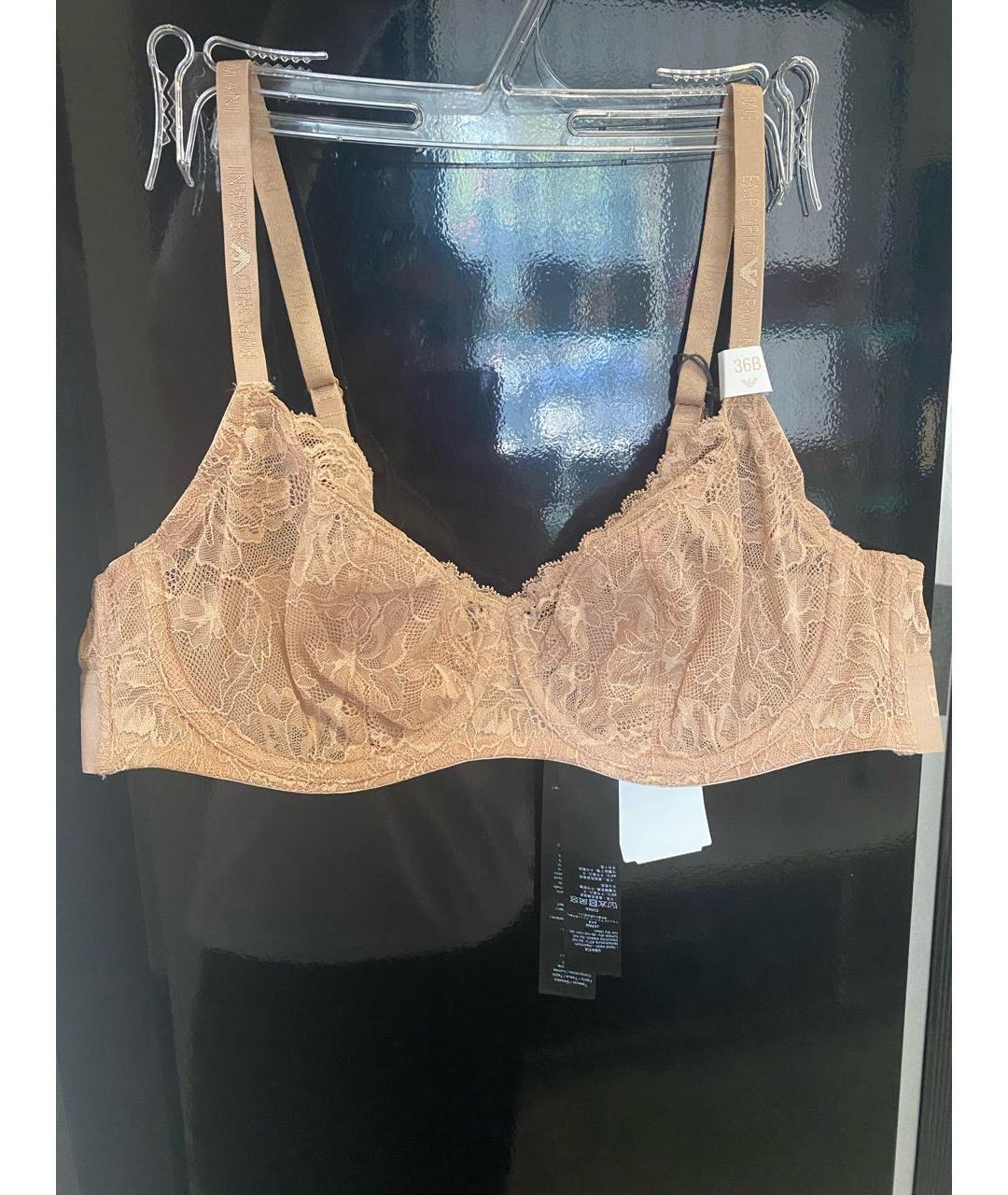 EMPORIO ARMANI Бежевый бюстгалтеры, фото 6