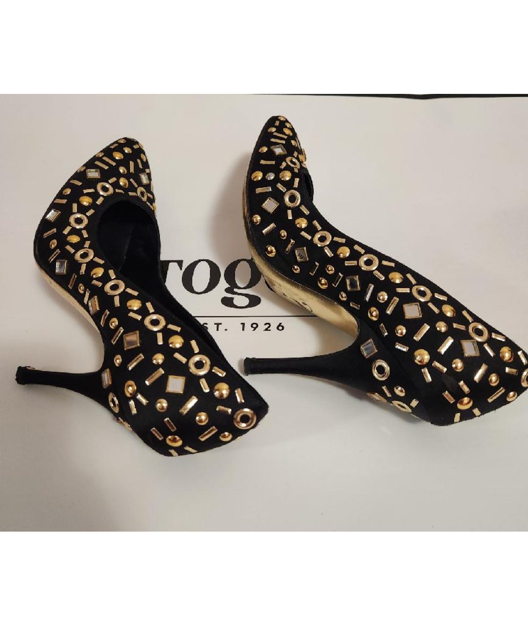 MOSCHINO Черные кожаные туфли, фото 7