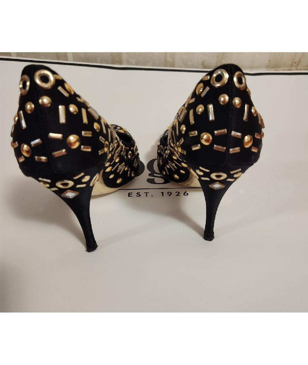 MOSCHINO Черные кожаные туфли, фото 3