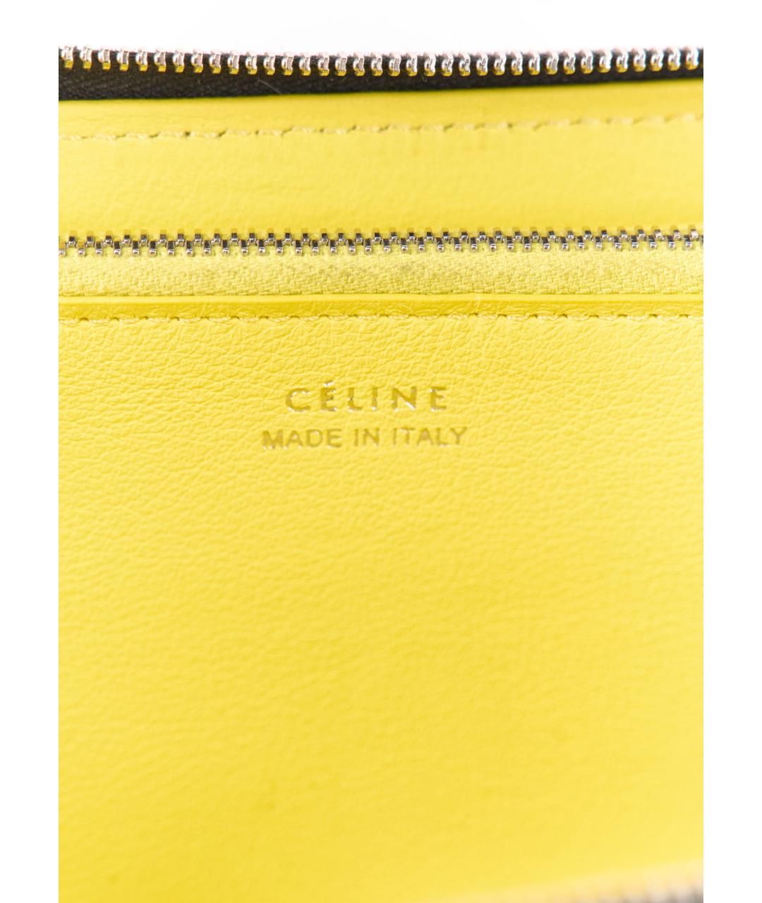CELINE Черный кожаный кошелек, фото 6