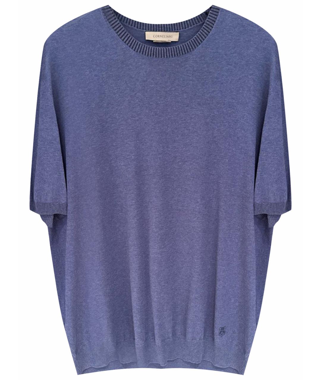 CORNELIANI Темно-синяя футболка, фото 1