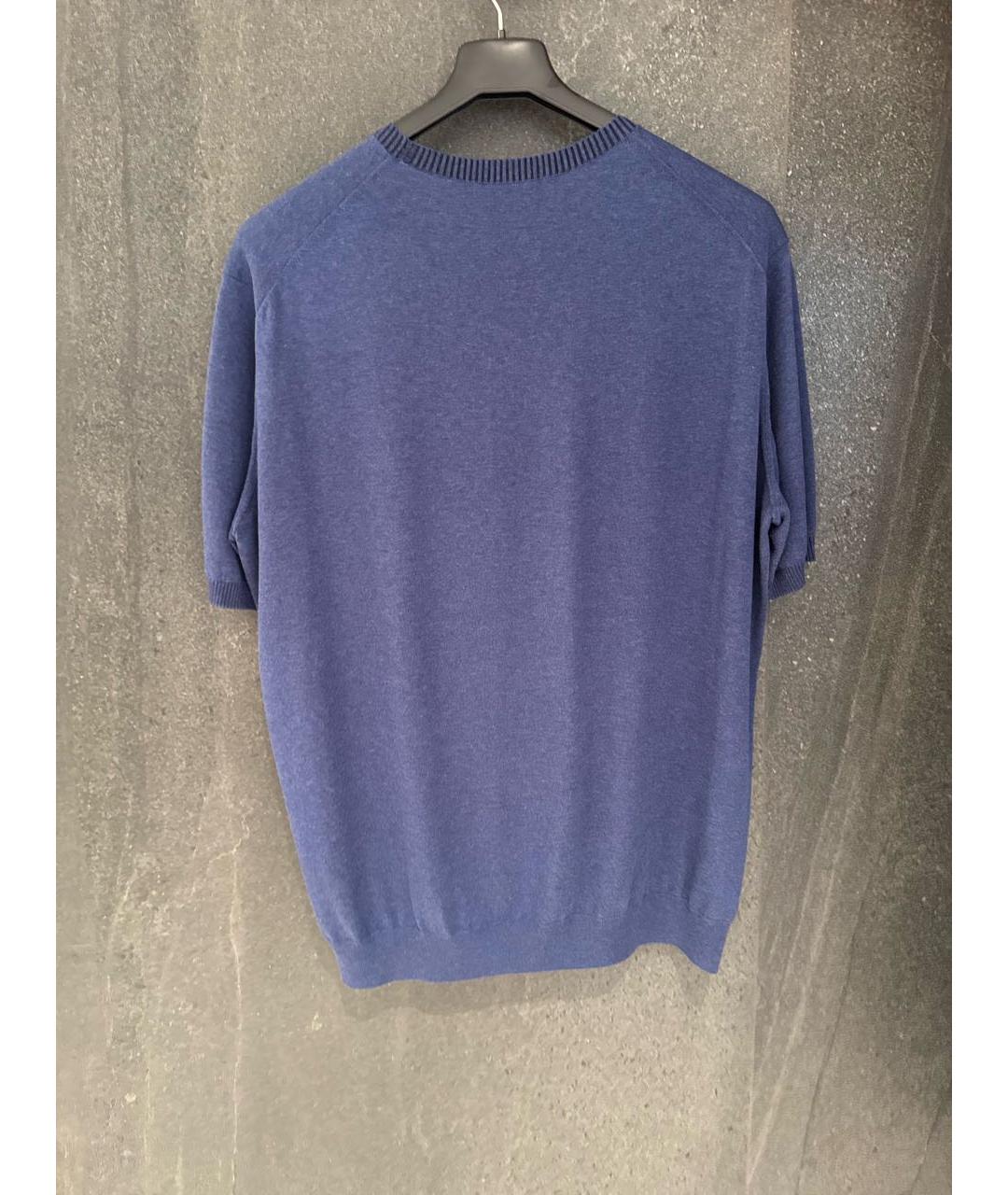 CORNELIANI Темно-синяя футболка, фото 2