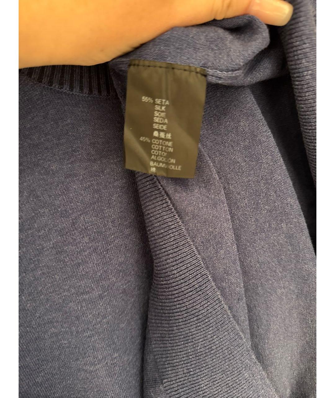 CORNELIANI Темно-синяя футболка, фото 5