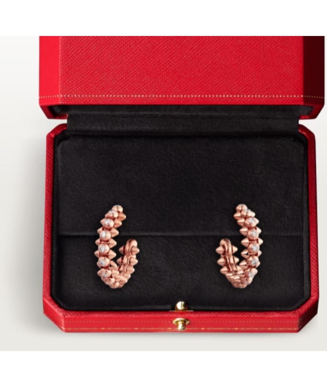 CARTIER Золотые серьги из розового золота, фото 3