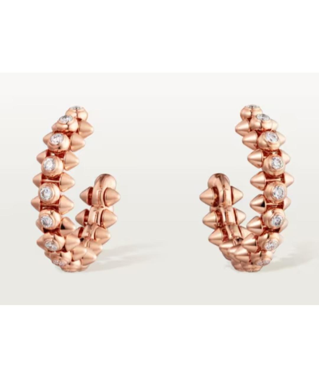 CARTIER Золотые серьги из розового золота, фото 4