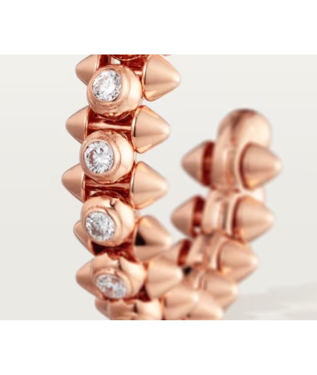 CARTIER Золотые серьги из розового золота, фото 2