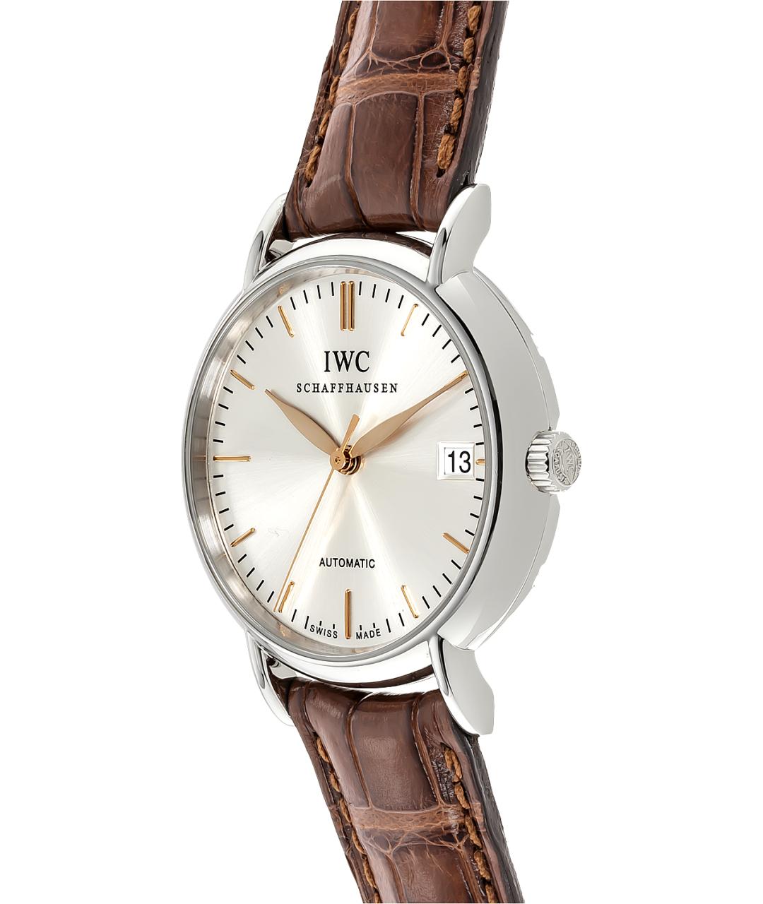 IWC Schaffhausen Серебряные металлические часы, фото 2