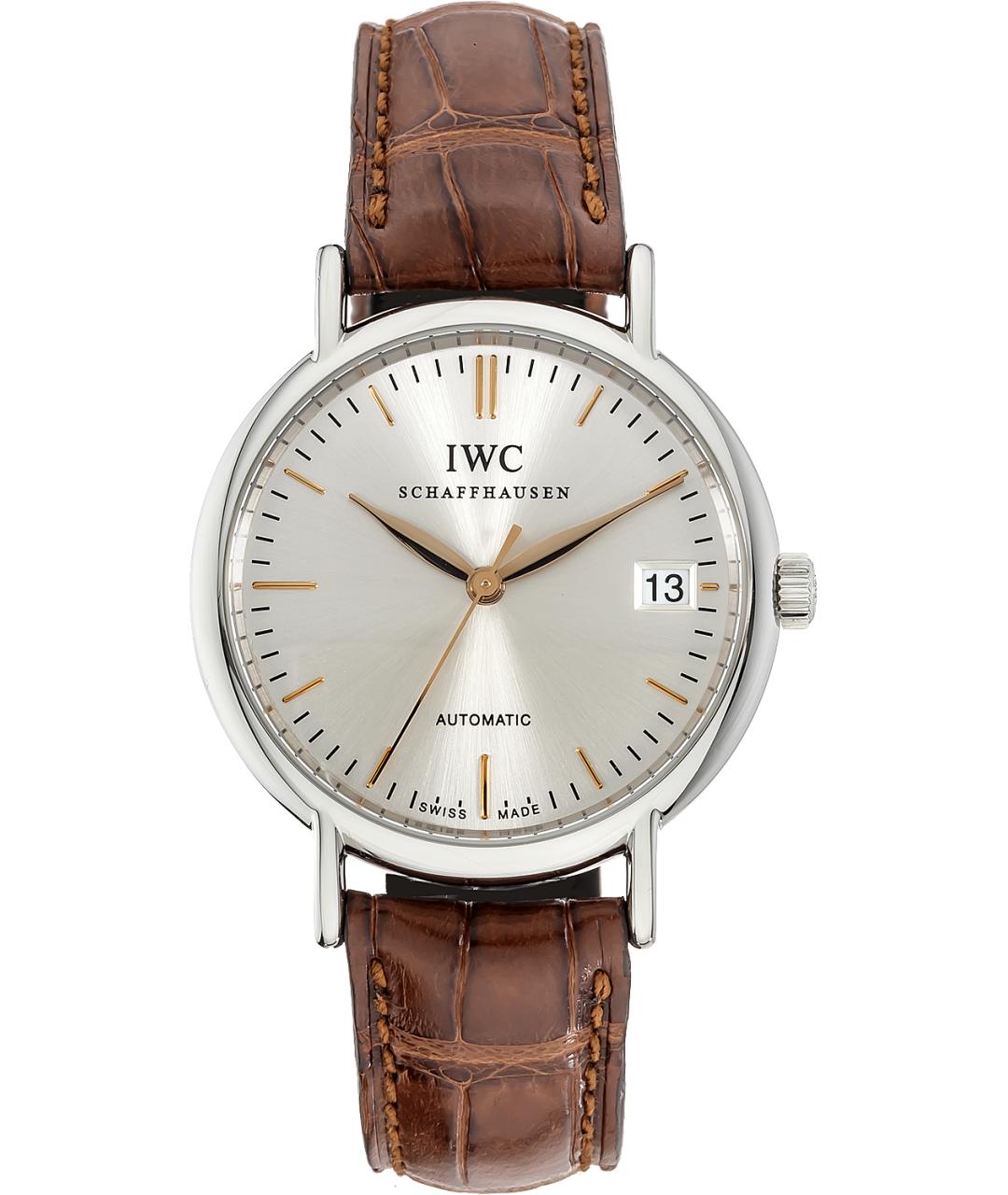IWC Schaffhausen Серебряные металлические часы, фото 1
