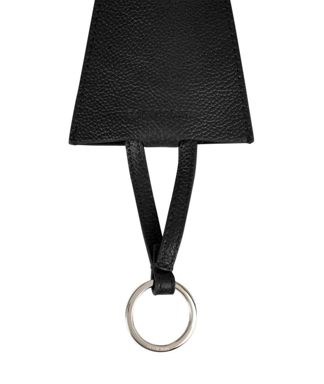 BALENCIAGA Черный брелок, фото 3