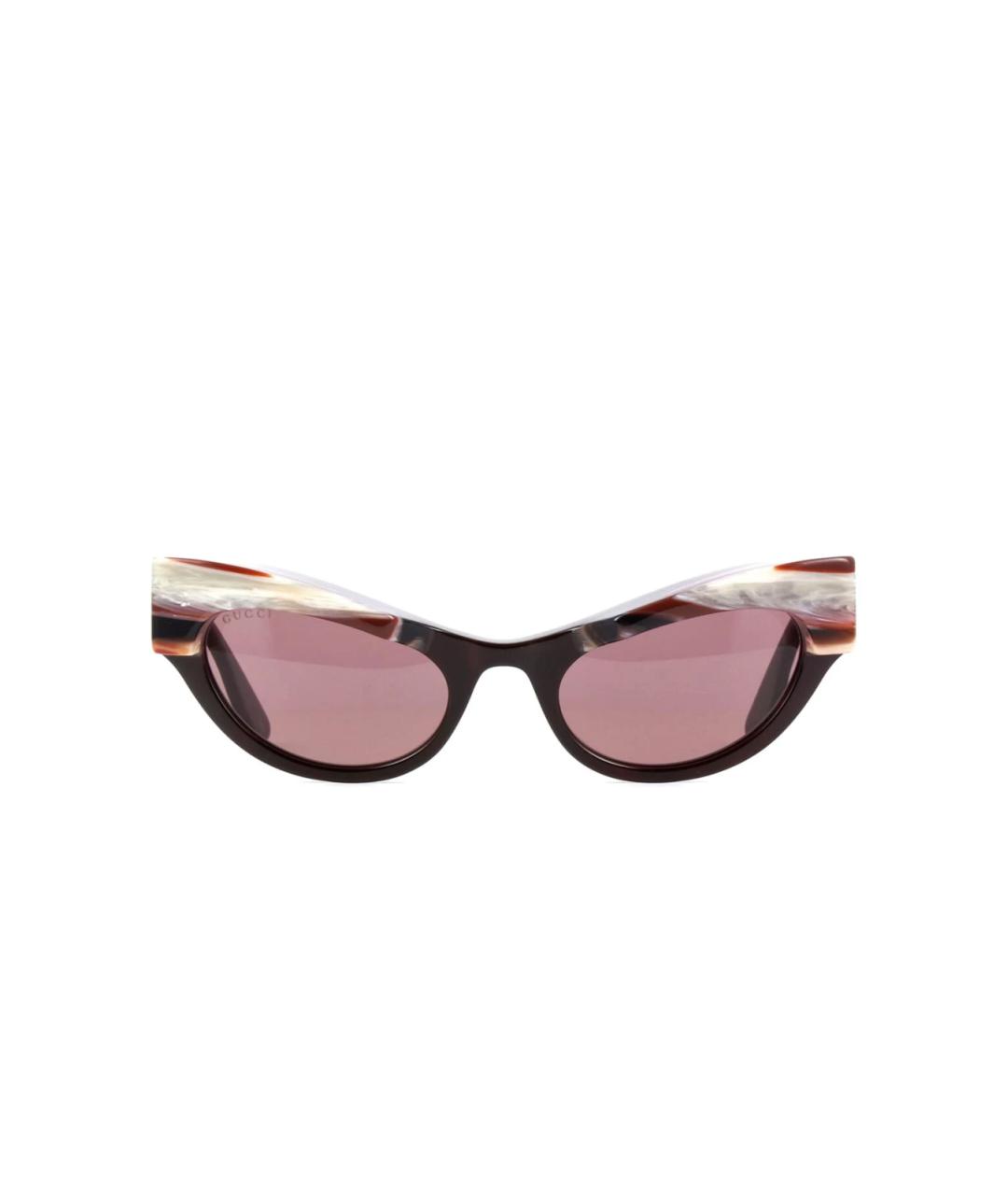 GUCCI Коричневые солнцезащитные очки, фото 2