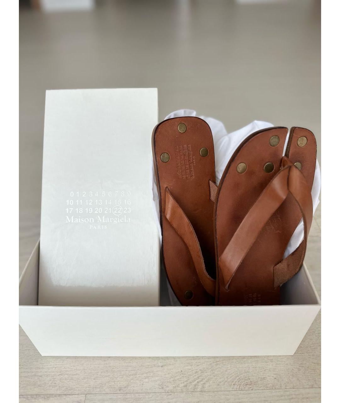 MM6 MAISON MARGIELA Кожаные сандалии, фото 3
