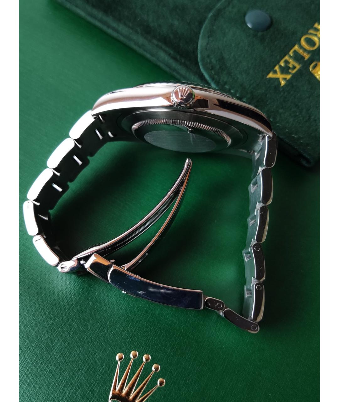 ROLEX Серебряные металлические часы, фото 4