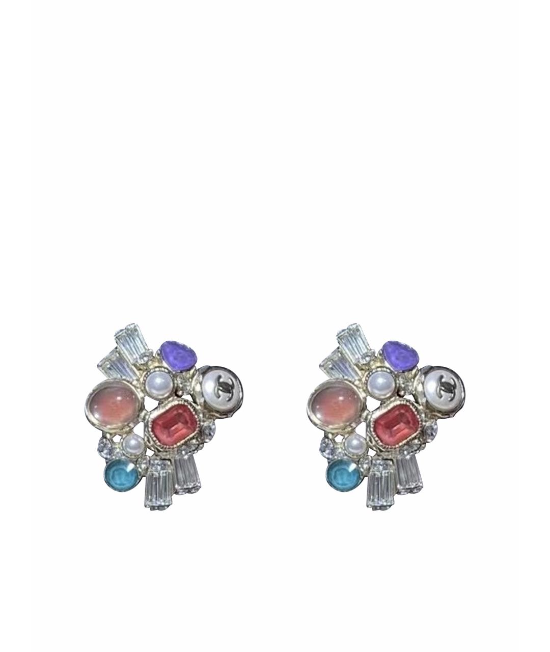 CHANEL Металлические серьги, фото 1