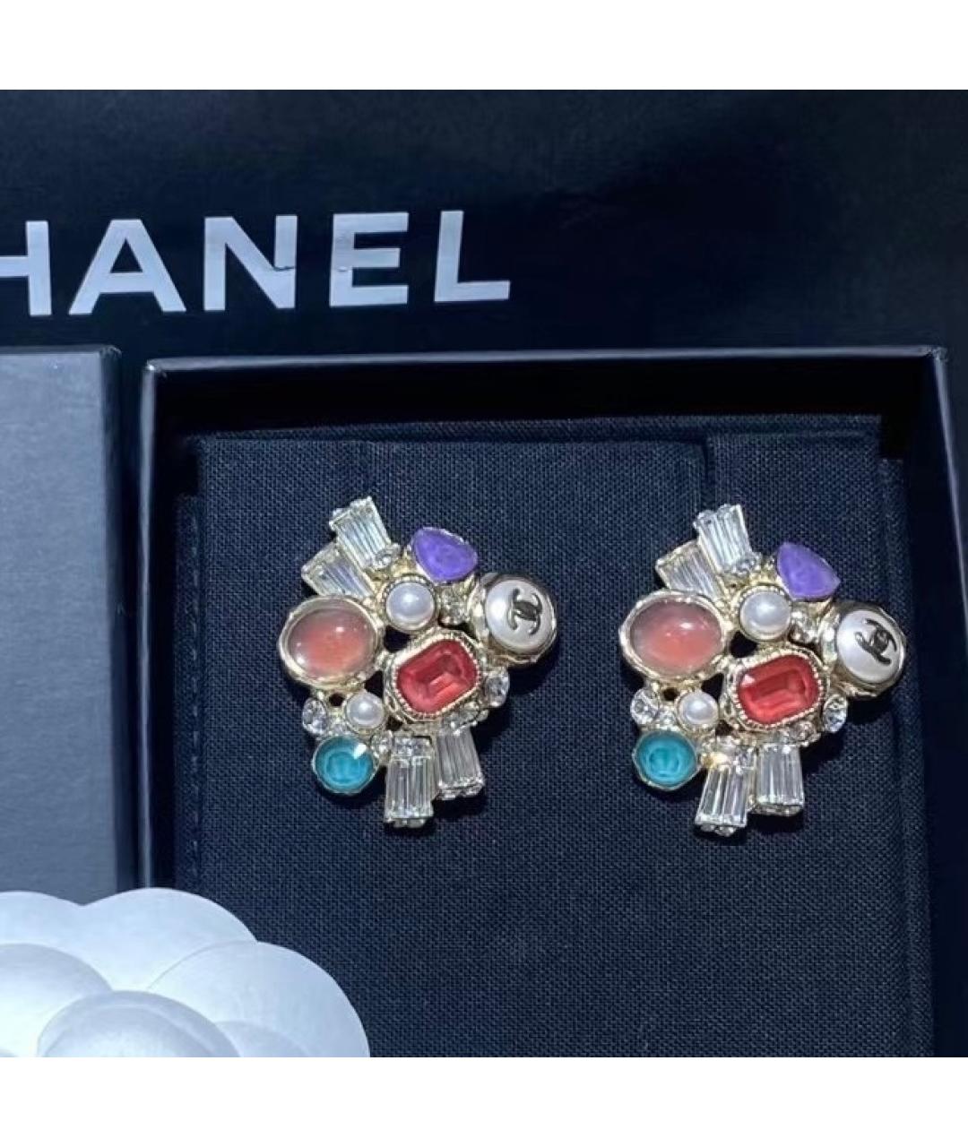 CHANEL Металлические серьги, фото 4
