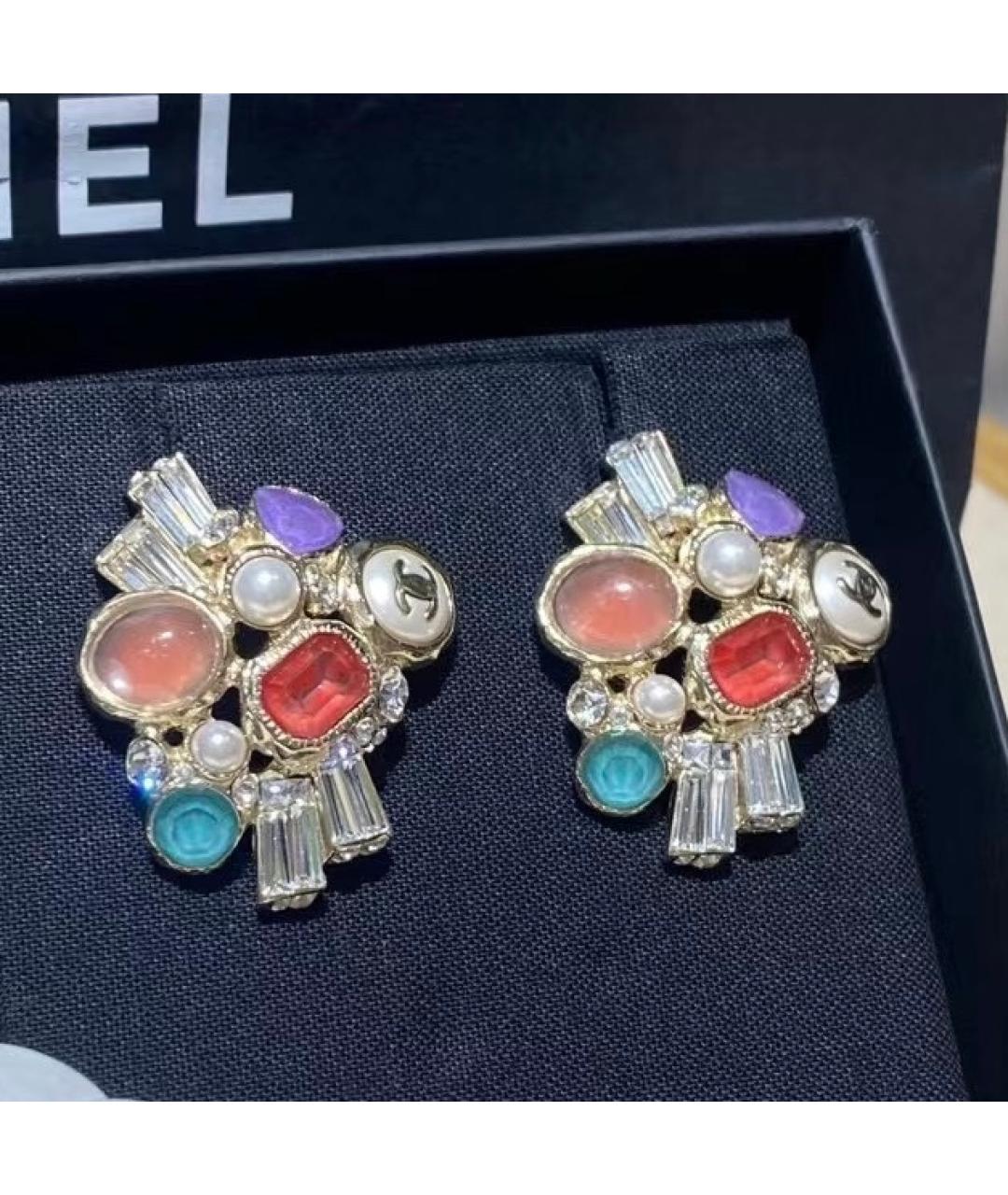 CHANEL Металлические серьги, фото 3