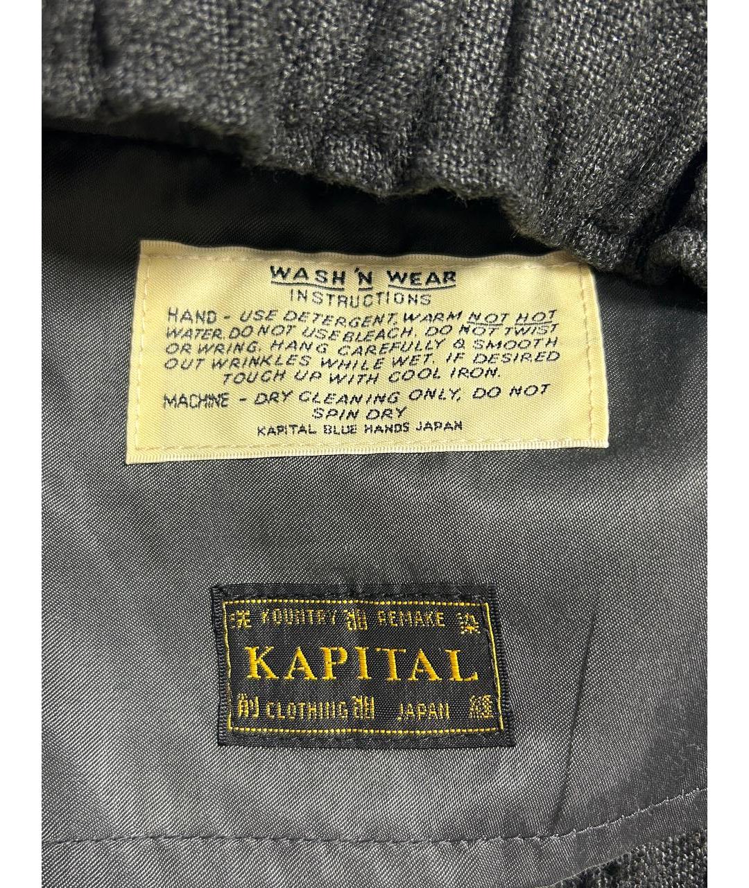 Kapital Черные хлопковые повседневные брюки, фото 7