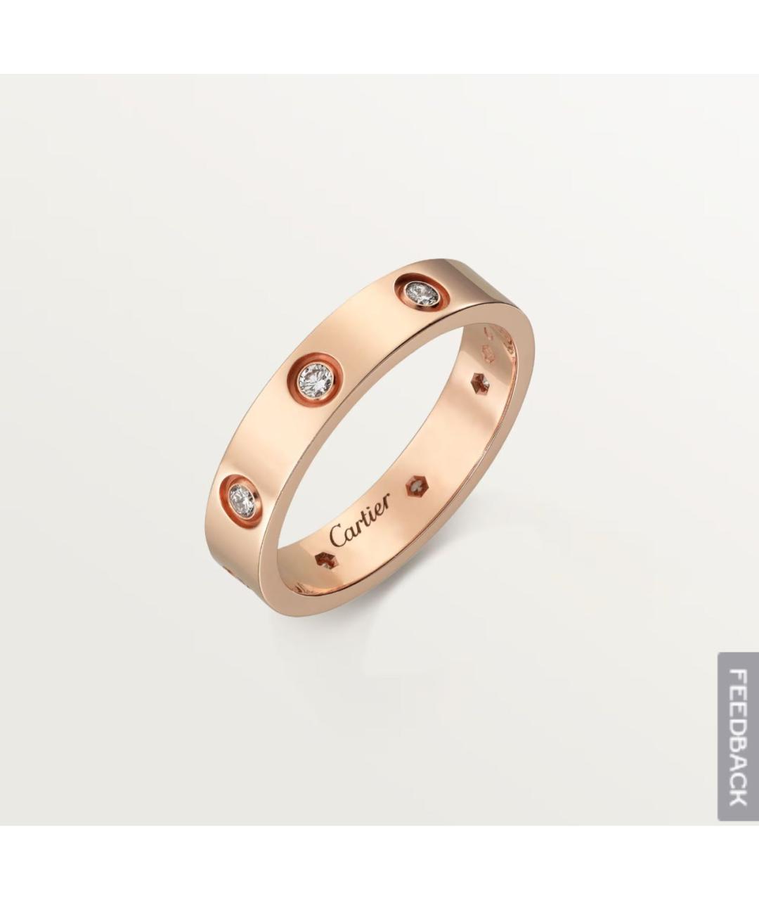 CARTIER Золотое кольцо из розового золота, фото 4