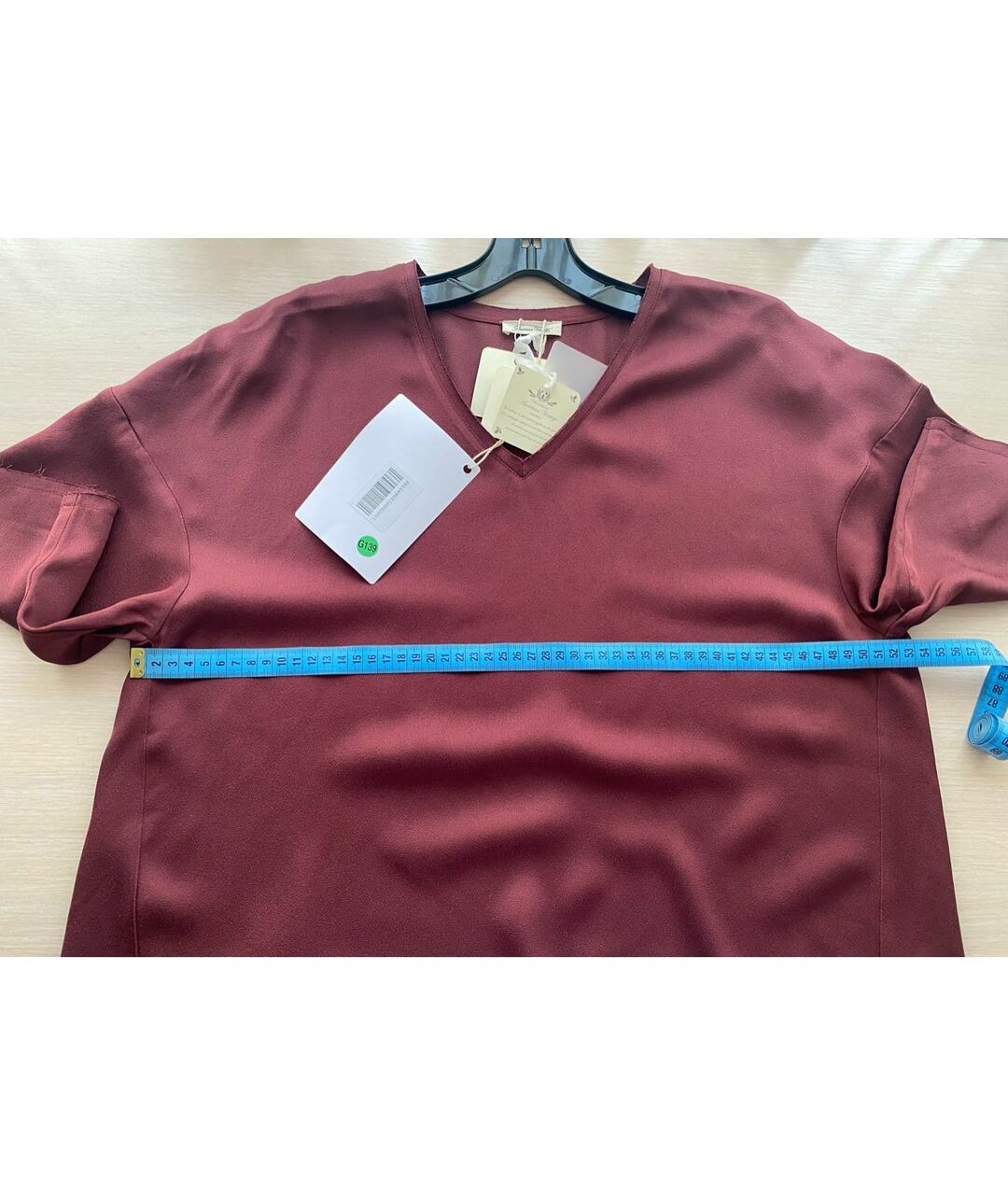 AMERICAN VINTAGE Бордовая полиэстеровая рубашка, фото 8
