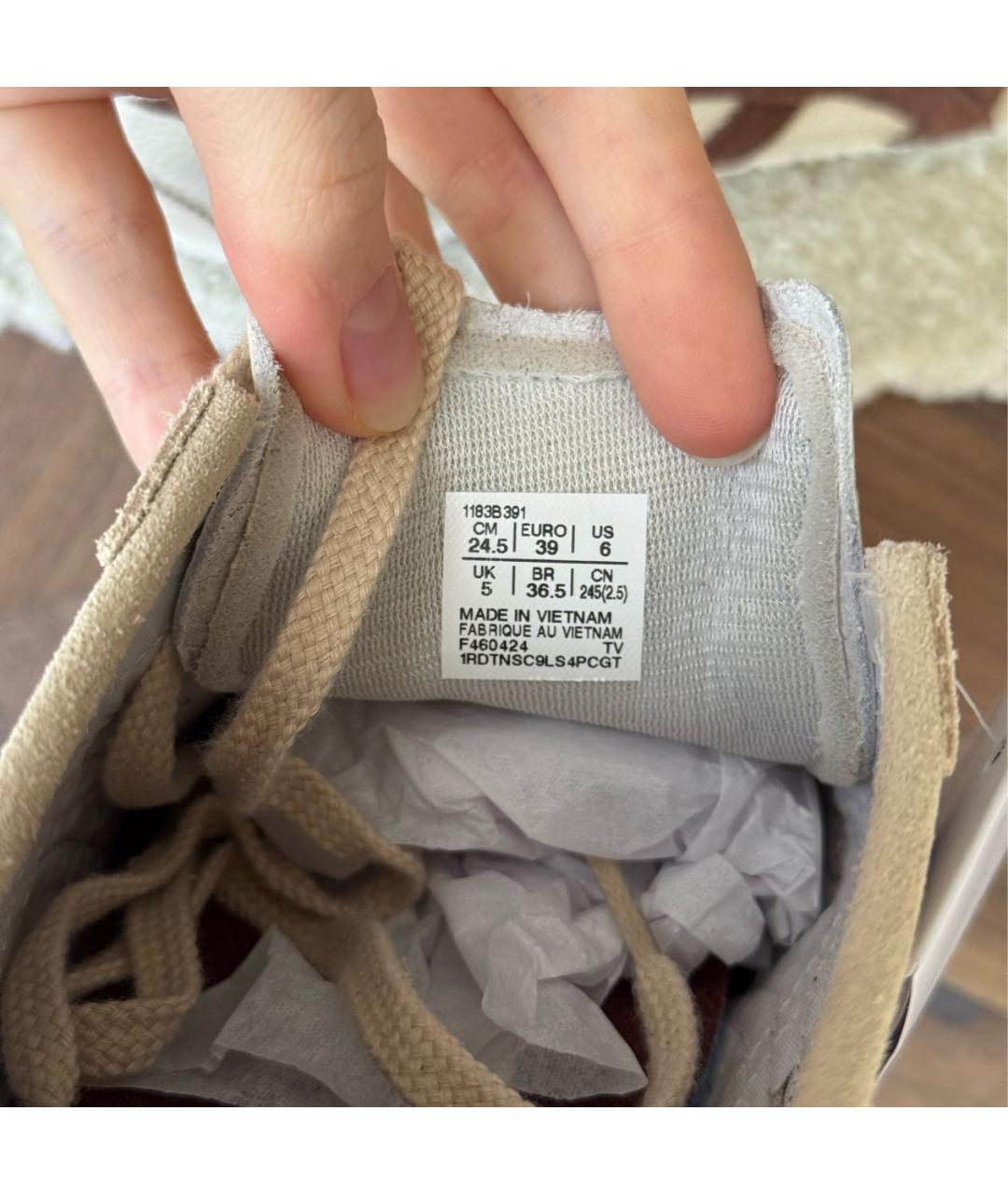 ONITSUKA TIGER Бежевые кожаные кроссовки, фото 8