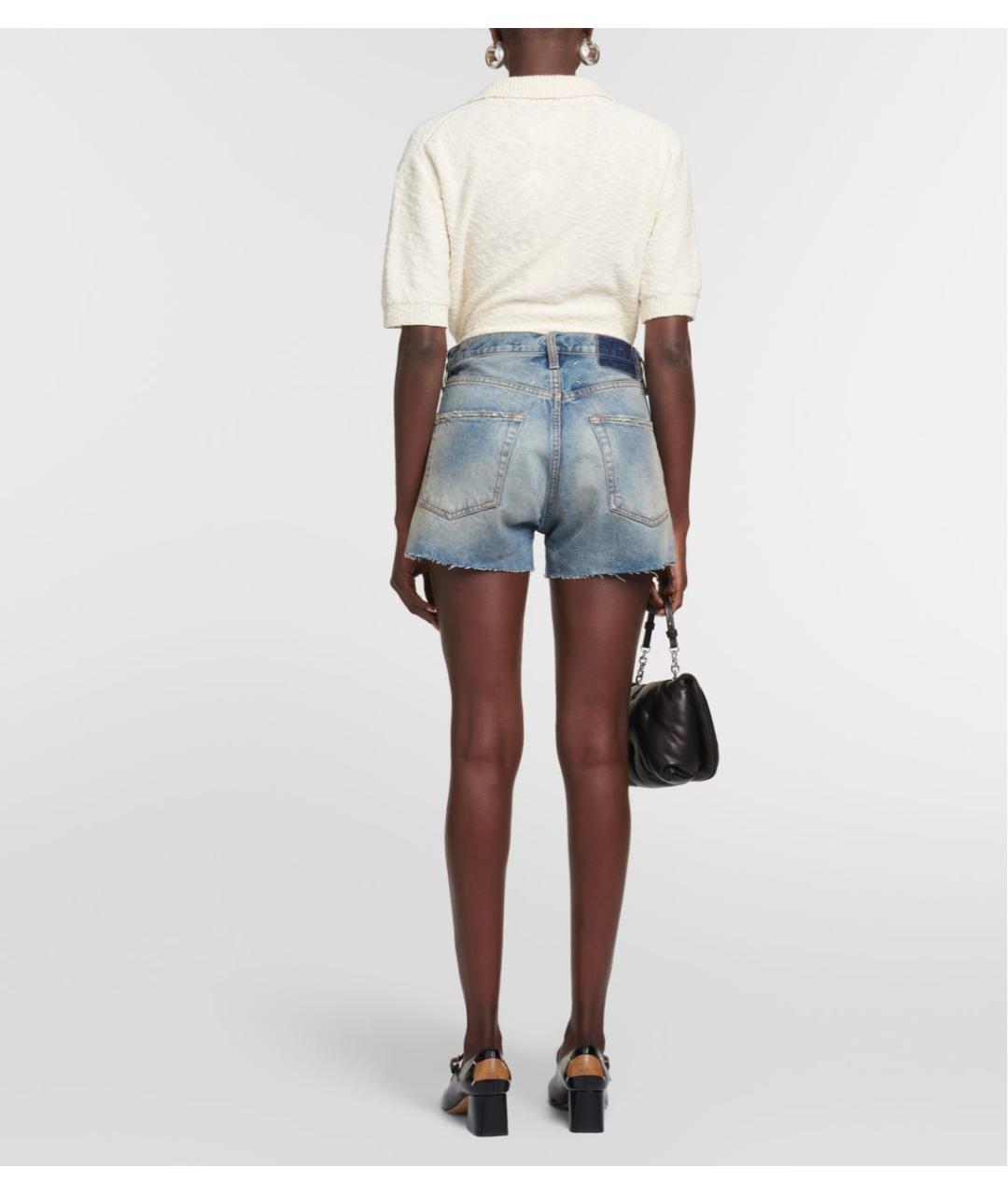 MAISON MARGIELA Синие деним шорты, фото 4