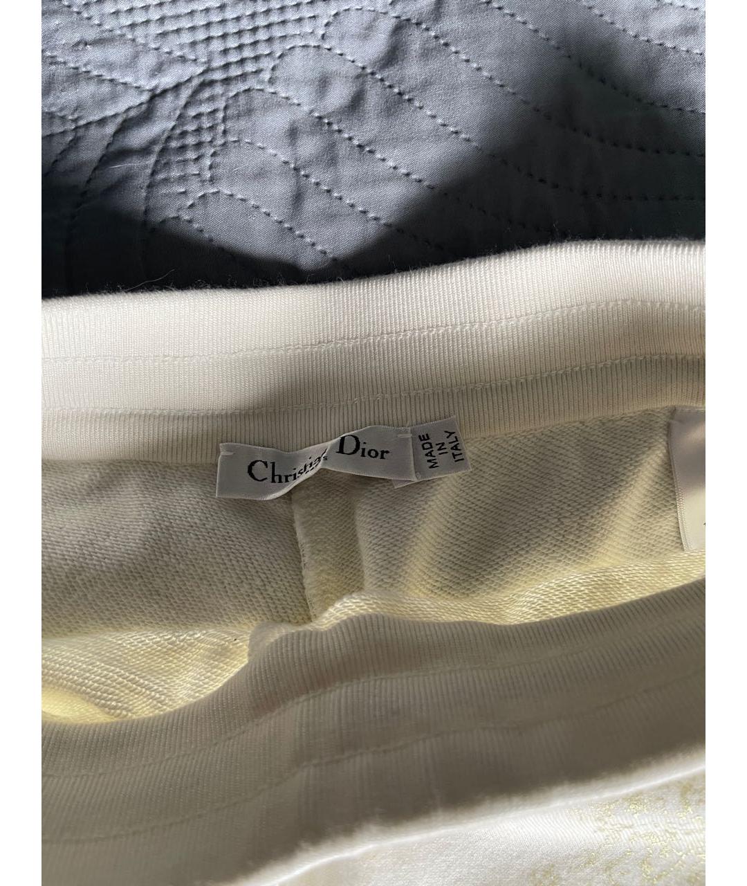 CHRISTIAN DIOR Бежевый хлопковый костюм с брюками, фото 4