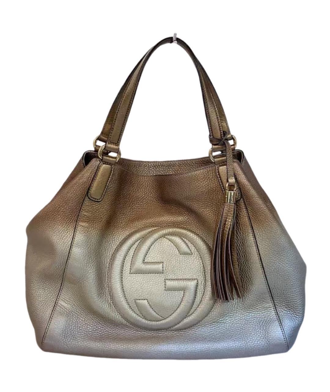 GUCCI Золотая сумка через плечо, фото 5