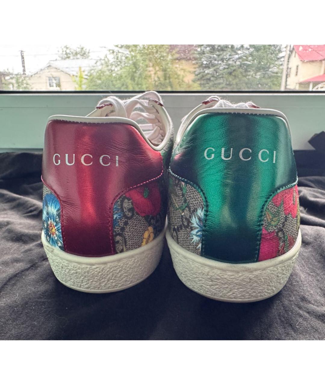 GUCCI Мульти кожаные кеды, фото 3