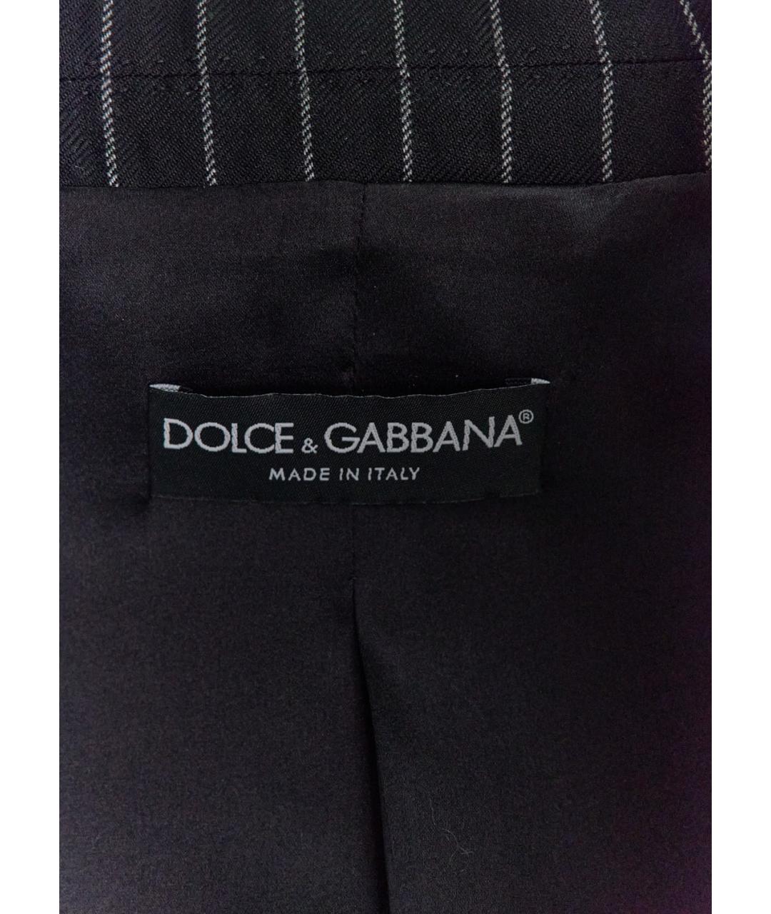 DOLCE&GABBANA Черный шерстяной жакет/пиджак, фото 3