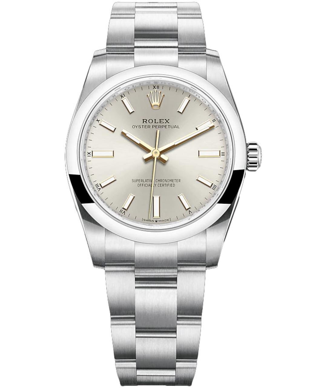 ROLEX Серебряные металлические часы, фото 1