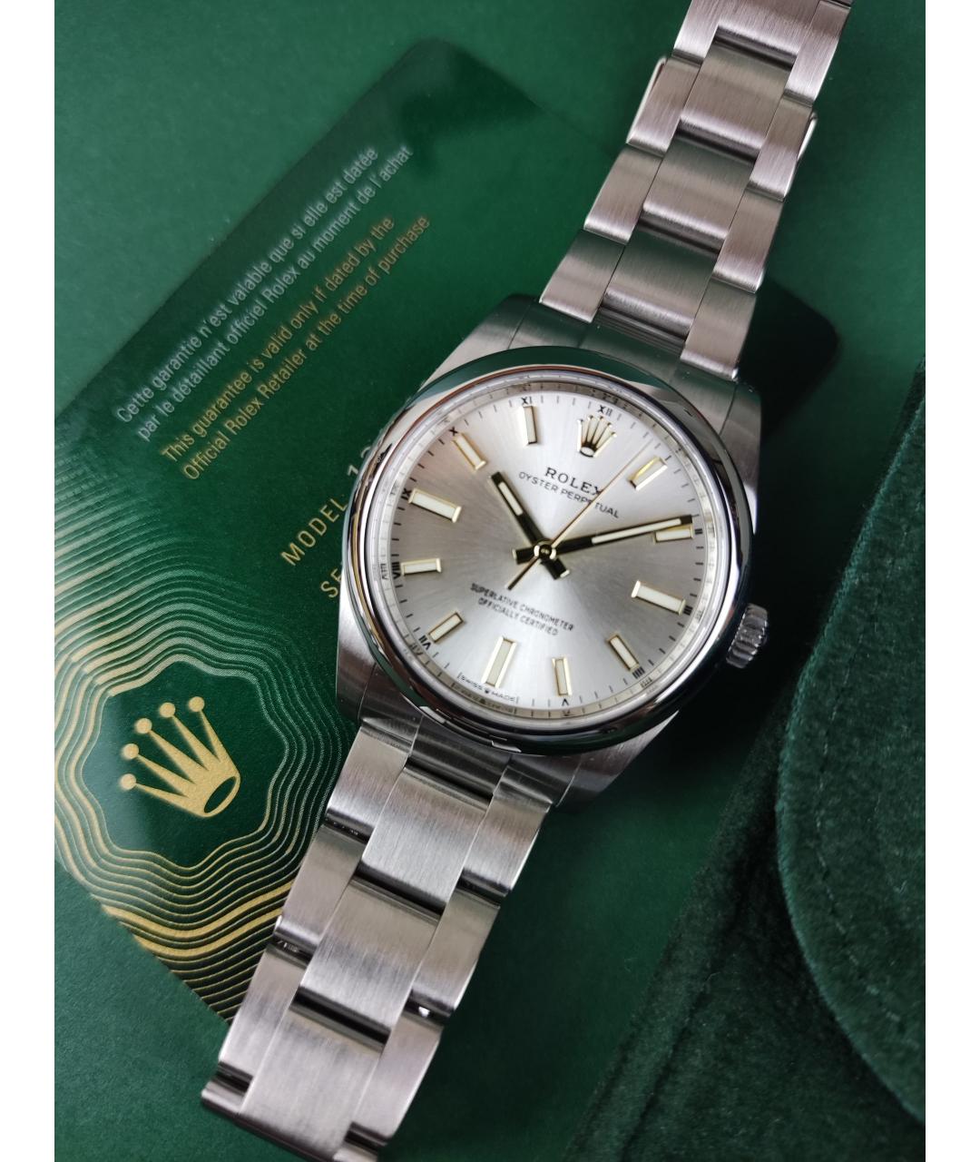 ROLEX Серебряные металлические часы, фото 3