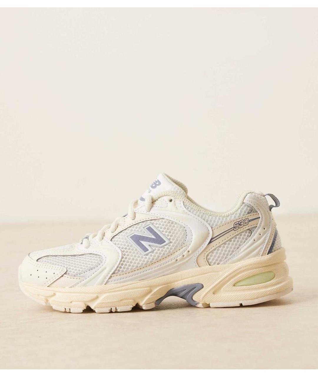 NEW BALANCE Бежевые кроссовки из искусственной кожи, фото 5