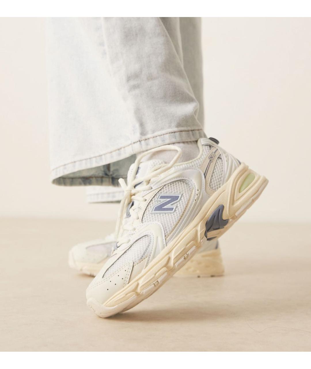 NEW BALANCE Бежевые кроссовки из искусственной кожи, фото 6
