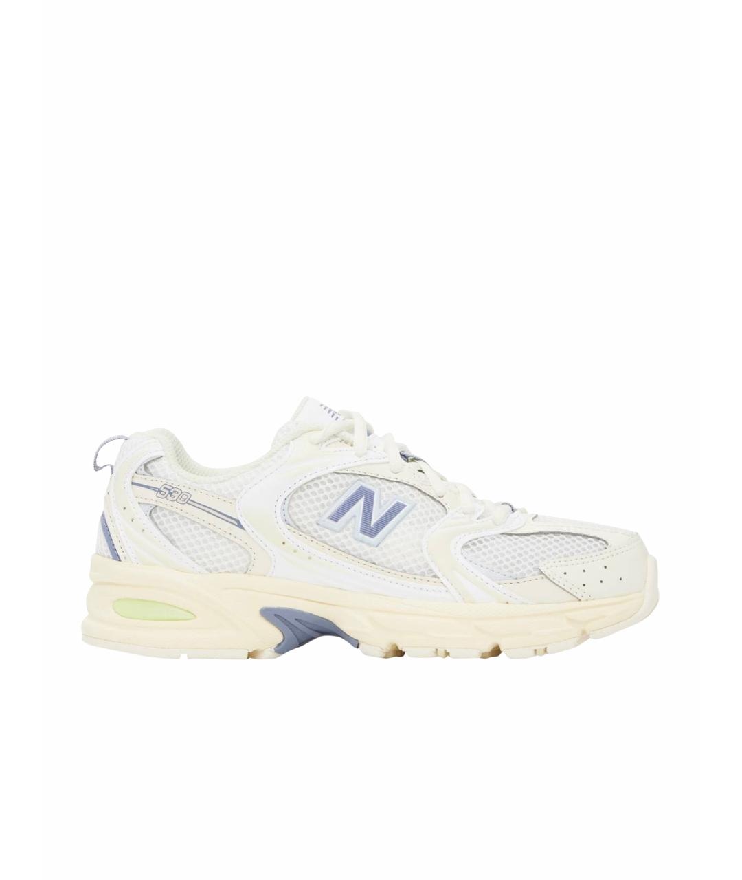 NEW BALANCE Бежевые кроссовки из искусственной кожи, фото 1