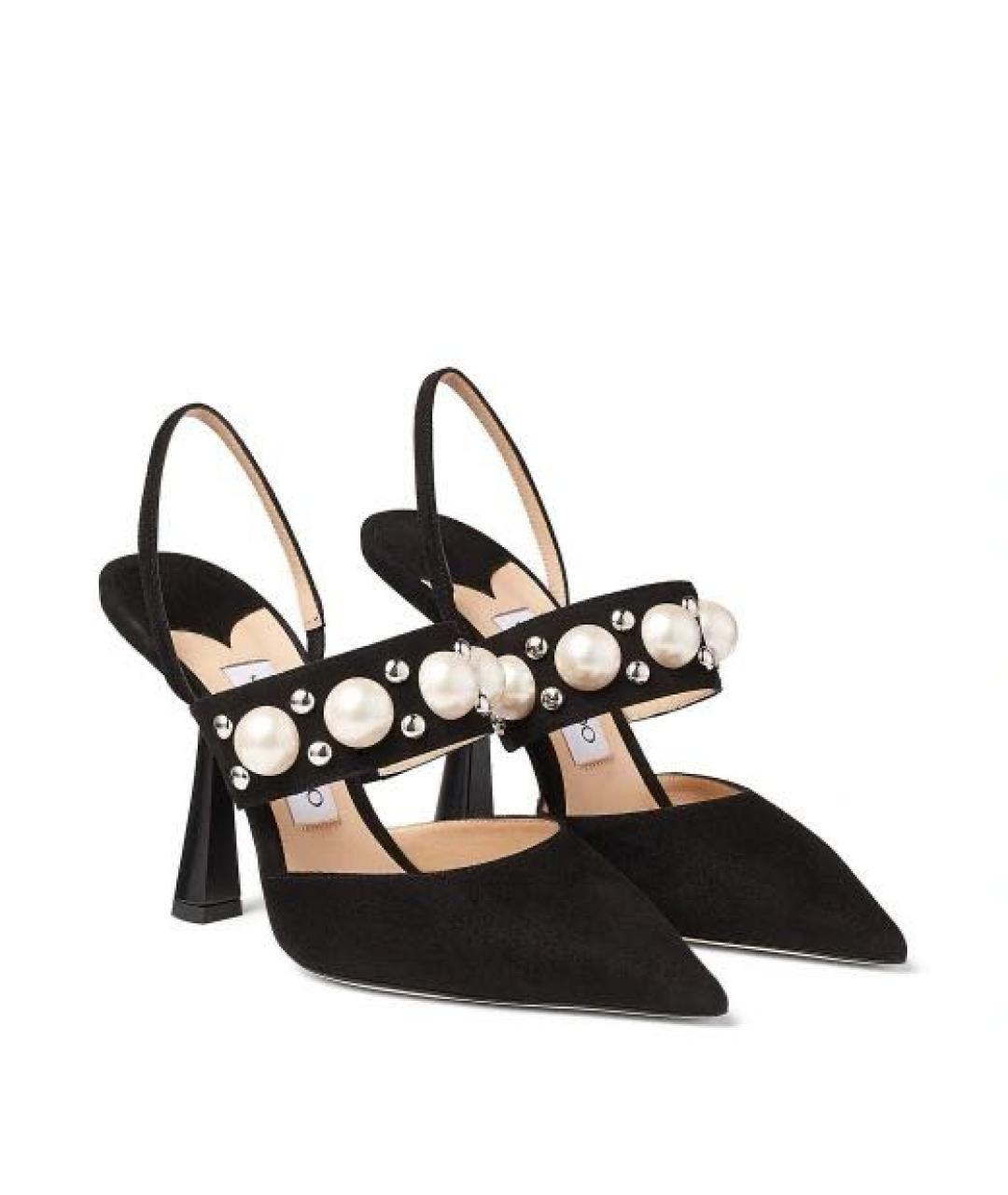 JIMMY CHOO Черные замшевые туфли, фото 2