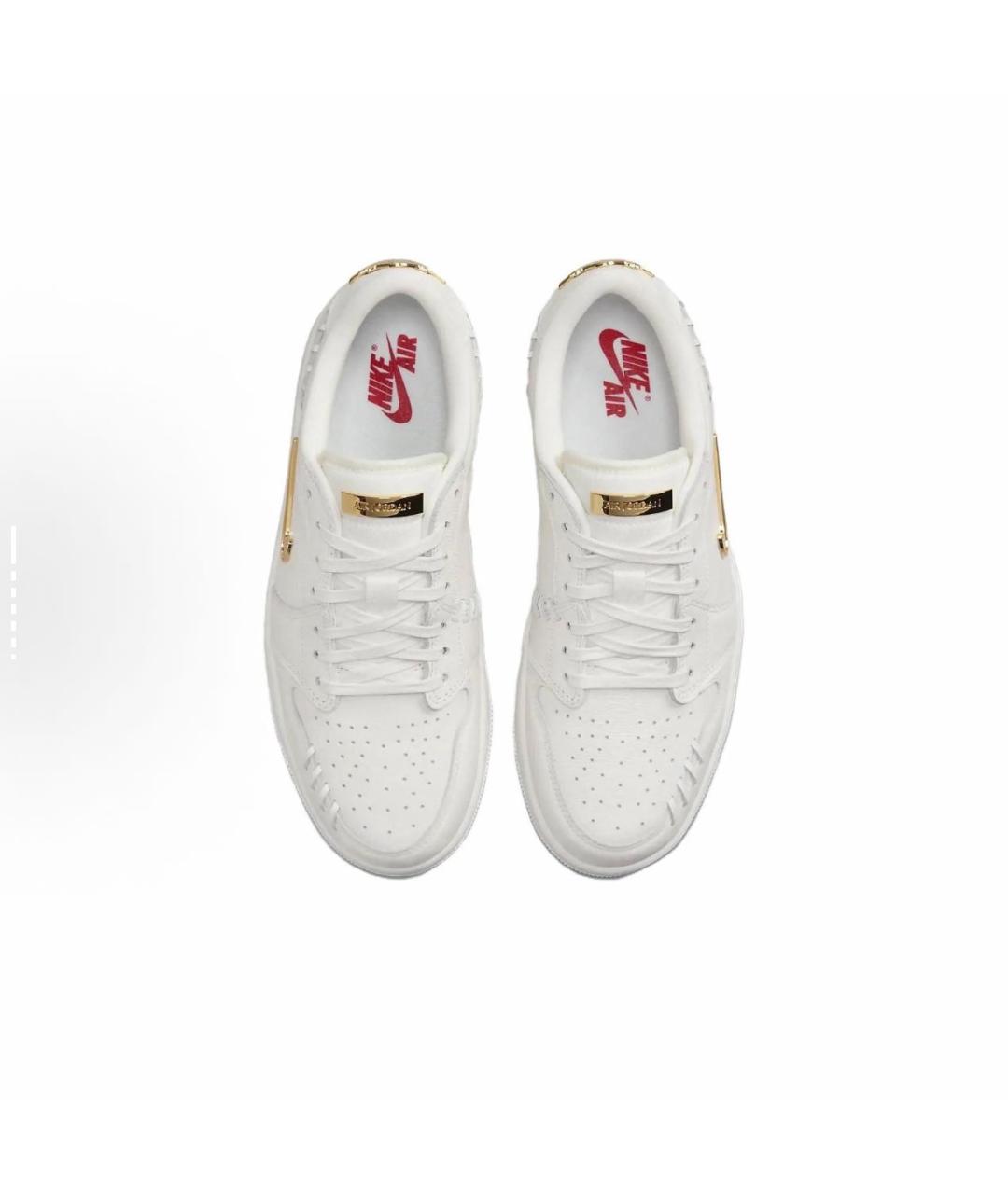 NIKE Белые кроссовки из искусственной кожи, фото 2