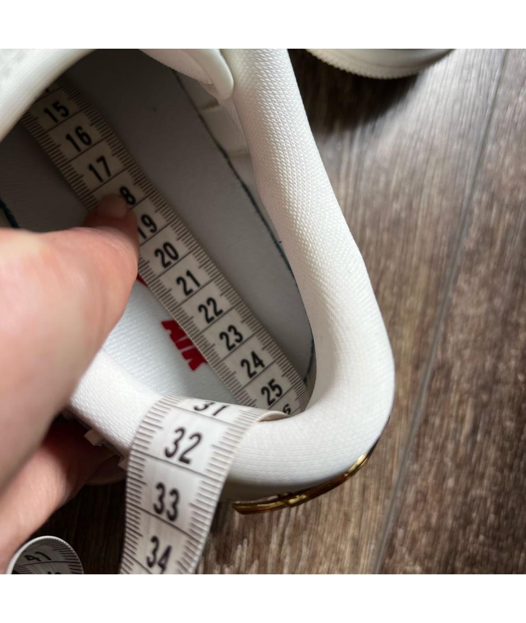 NIKE Белые кроссовки из искусственной кожи, фото 7