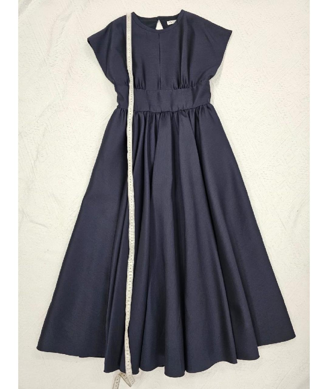 CHRISTIAN DIOR Темно-синее шерстяное платье, фото 5