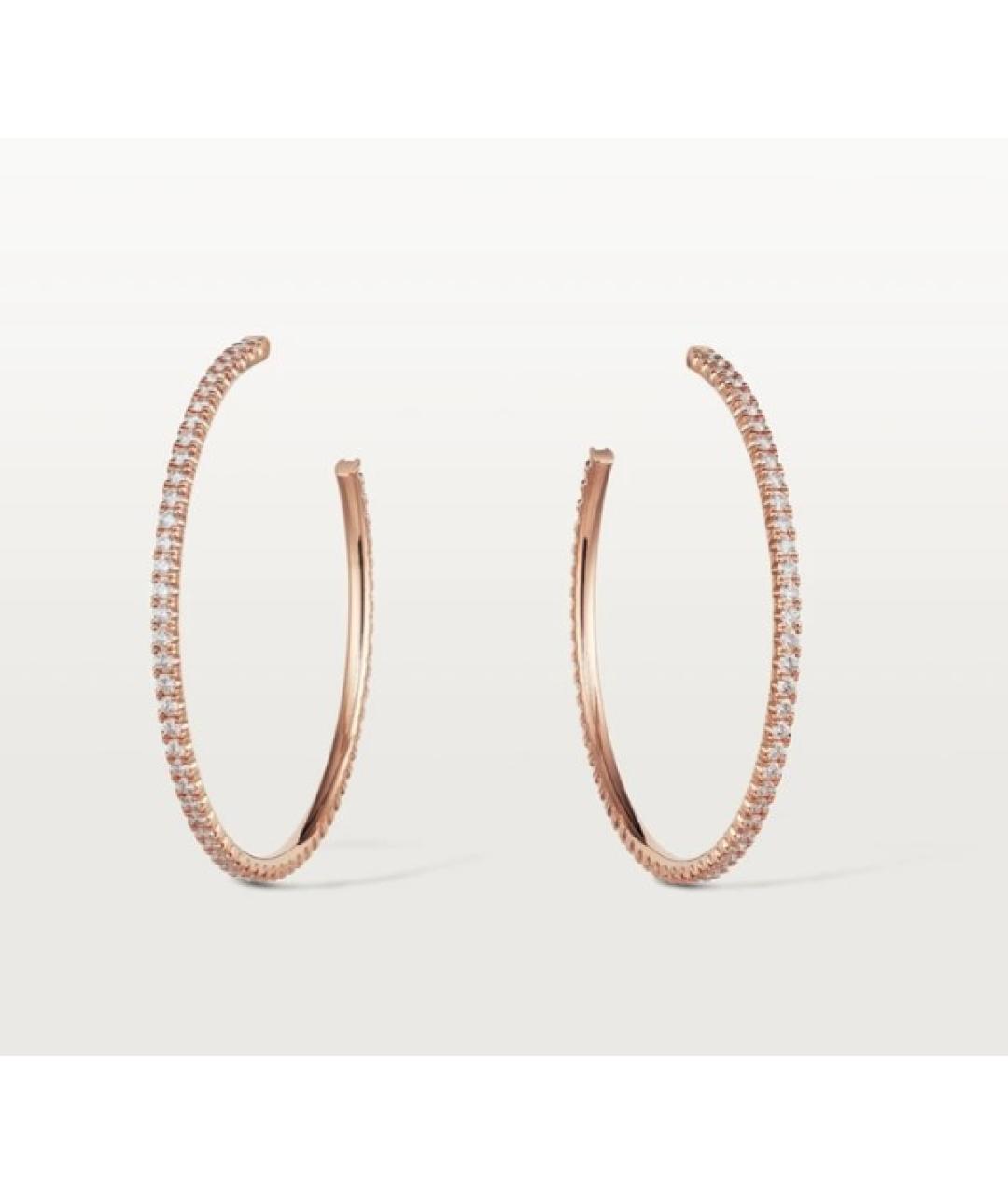 CARTIER Золотые серьги из розового золота, фото 6