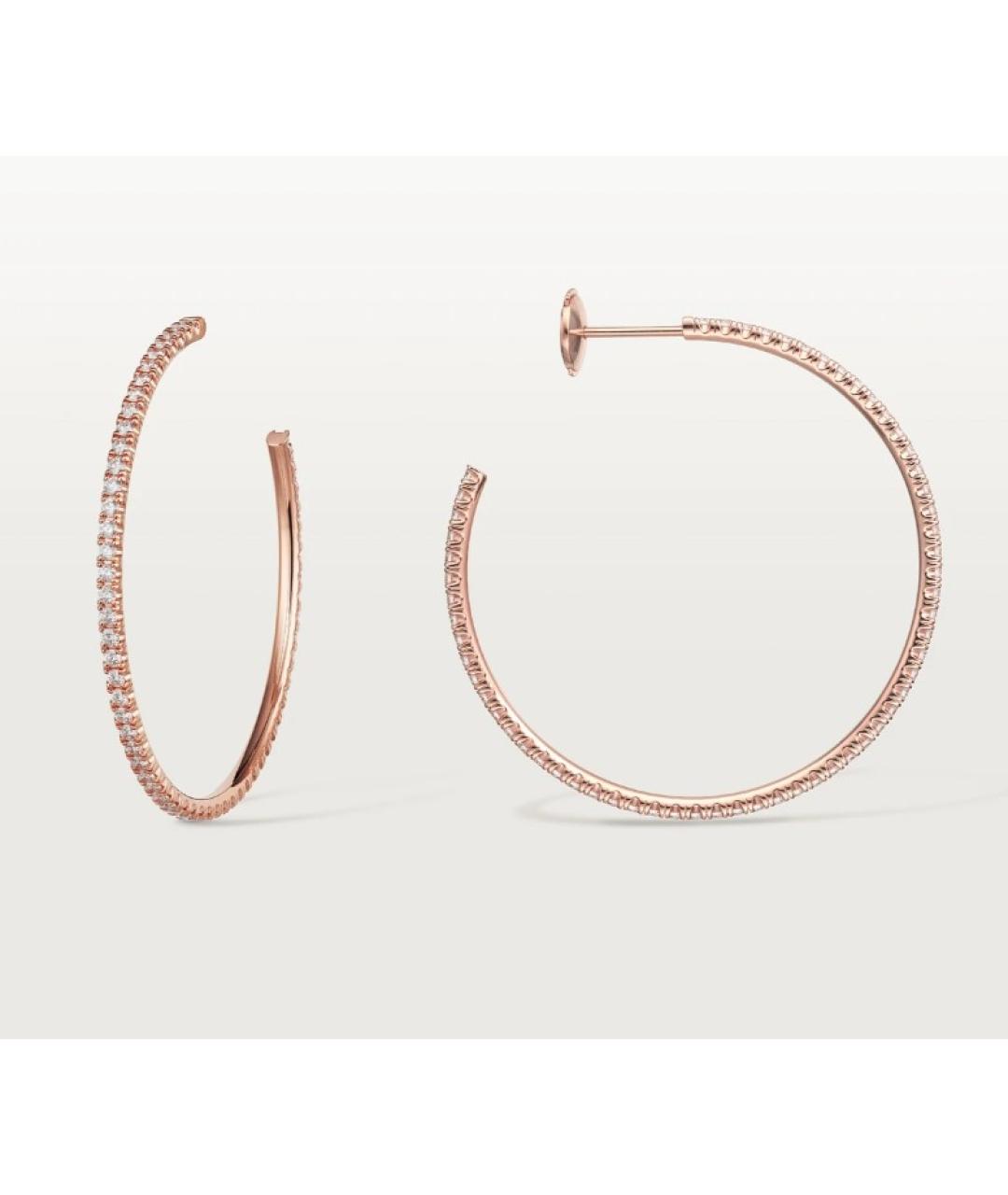 CARTIER Золотые серьги из розового золота, фото 4