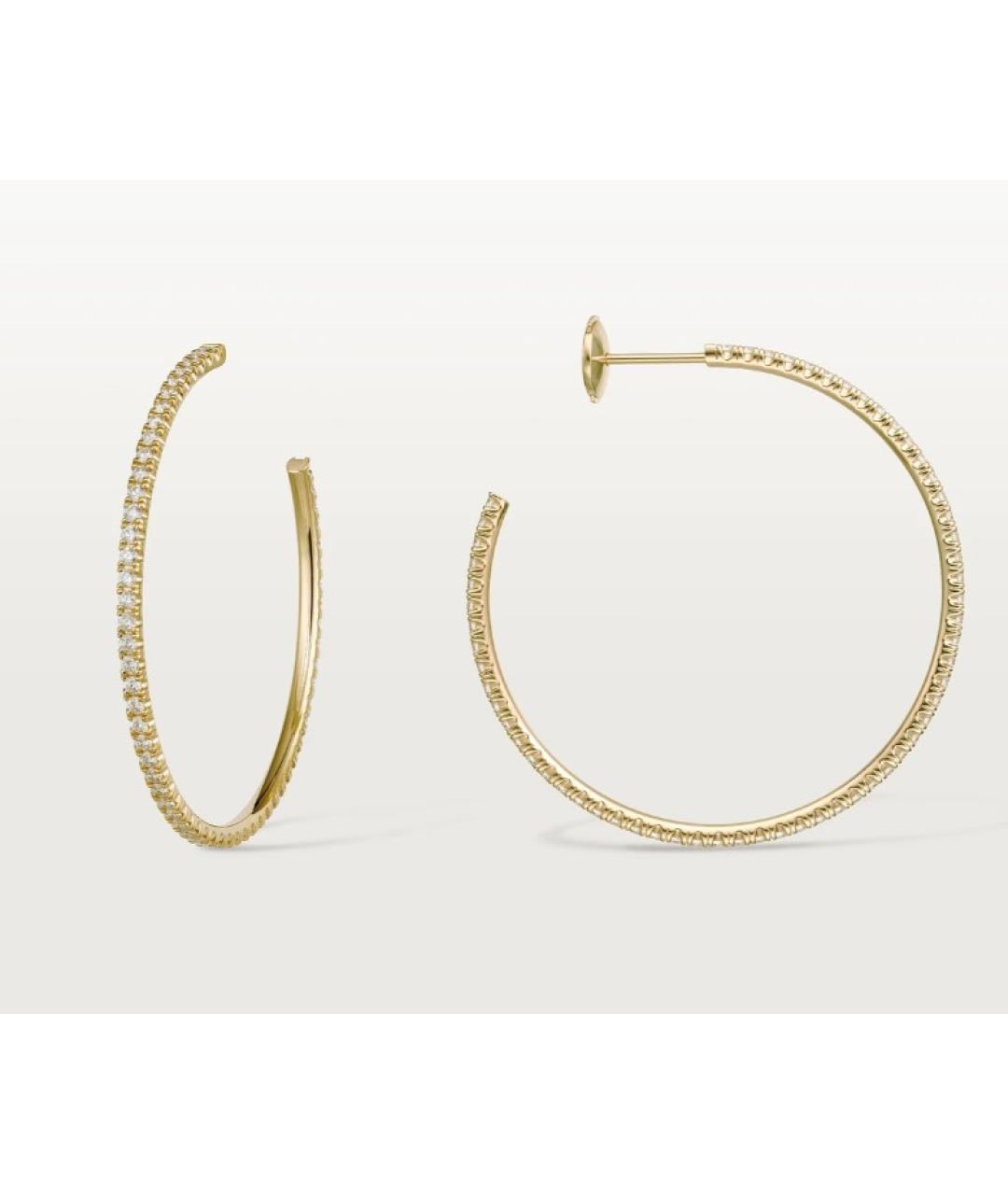 CARTIER Золотые серьги из желтого золота, фото 4