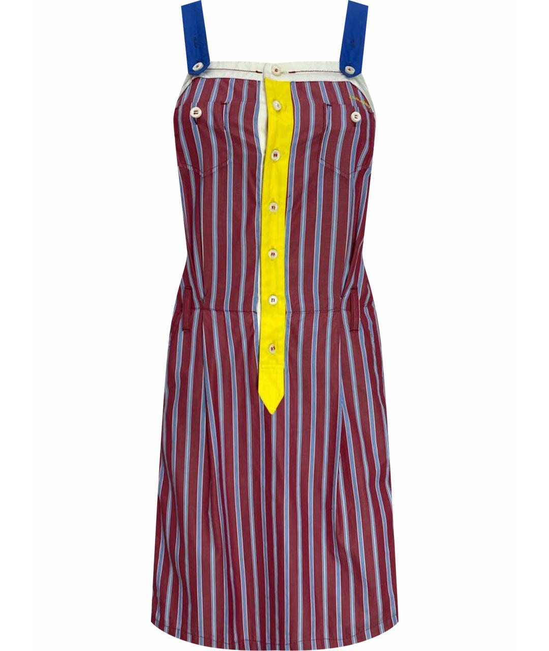 DSQUARED2 Мульти хлопковое повседневное платье, фото 1
