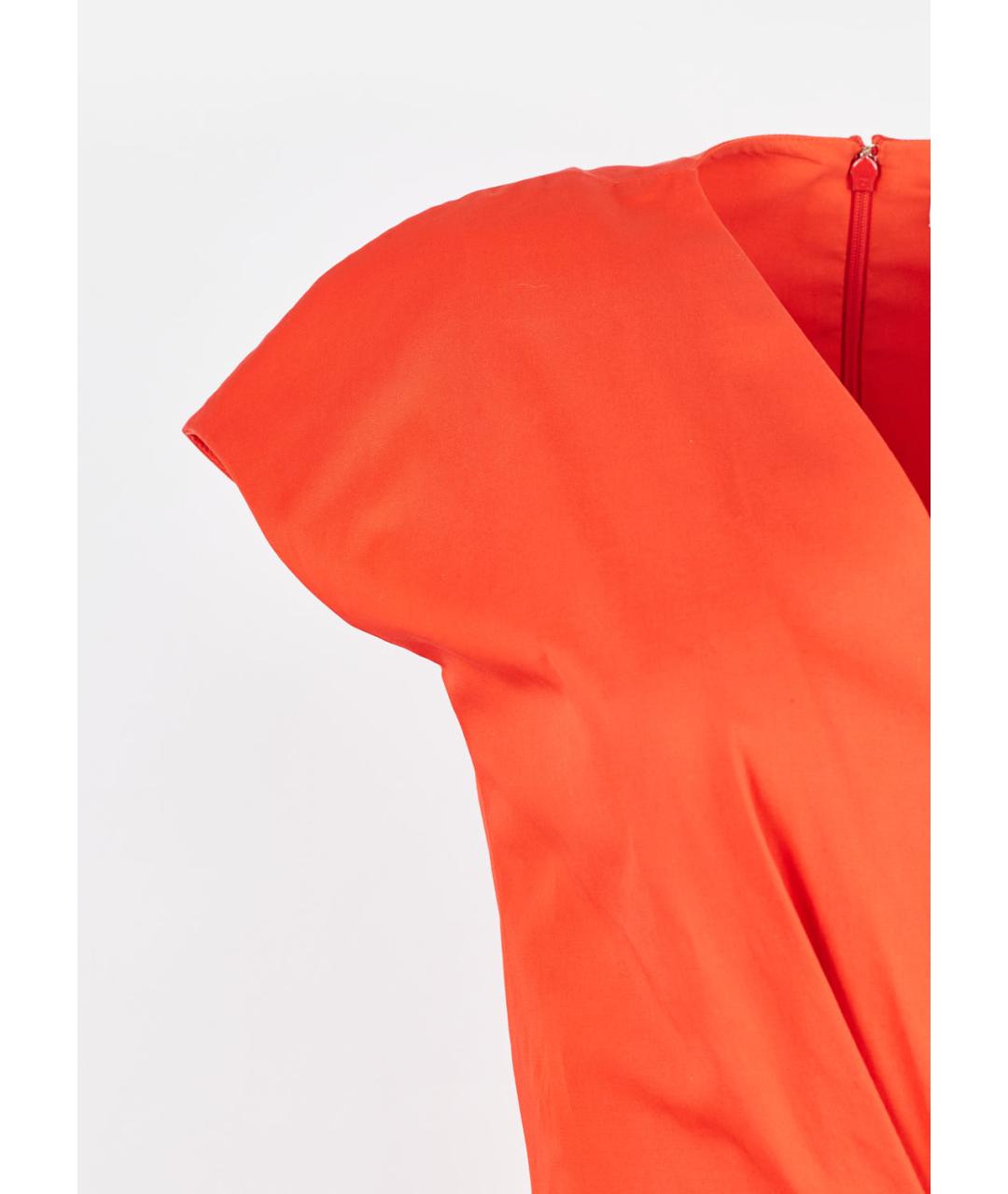 CHRISTIAN DIOR Красное хлопковое повседневное платье, фото 2