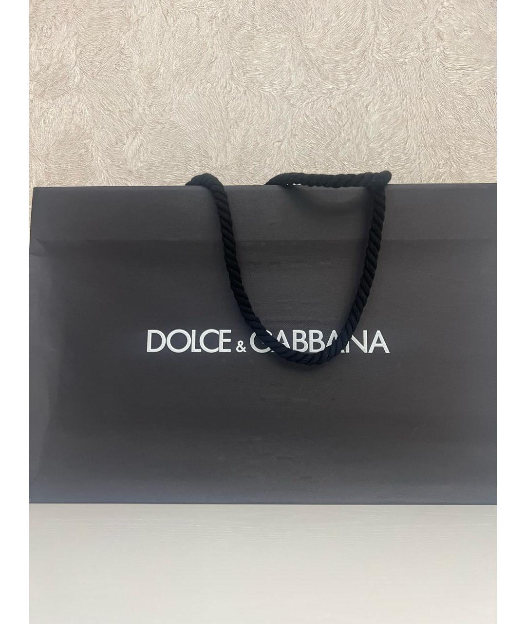 DOLCE&GABBANA Бежевая кожаная сумка с короткими ручками, фото 8