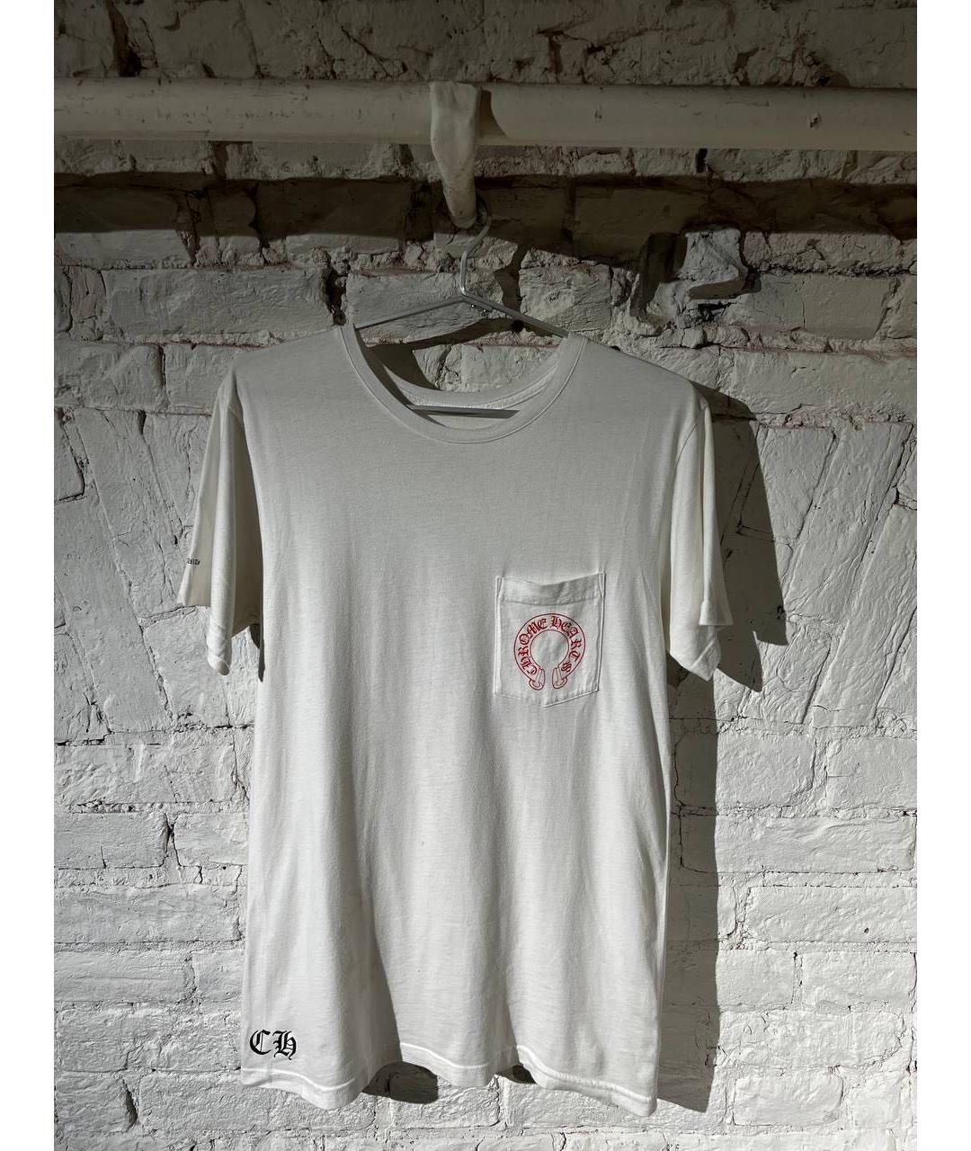 CHROME HEARTS Белая хлопковая футболка, фото 3