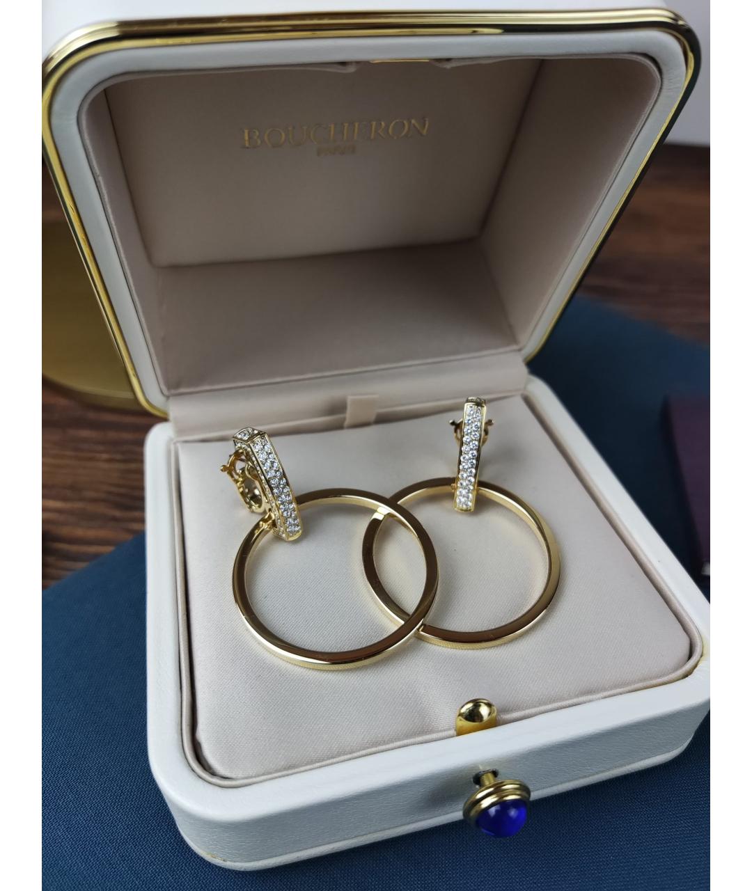 BOUCHERON Золотые серьги из желтого золота, фото 2